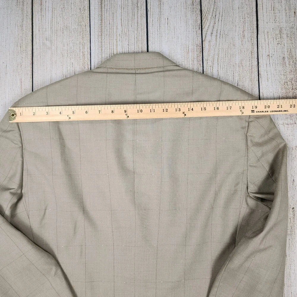 Christian Dior Monsieur Blazer Mens Size 41L Taupe/Purple Double Breasted‎
